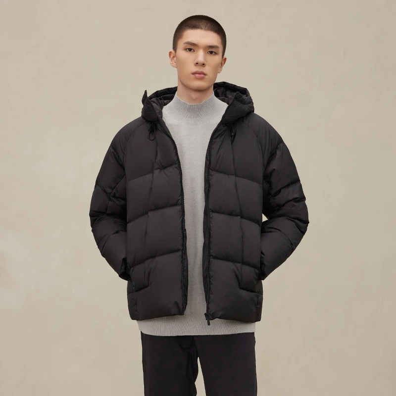 CHINISM CH羽绒服鸭绒连帽冬季外套面包服5004