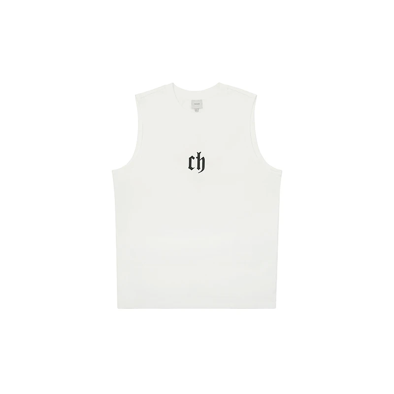 CHINISM美式休闲运动篮球百搭帅气背心无袖坎肩T恤痞帅慵懒风男装