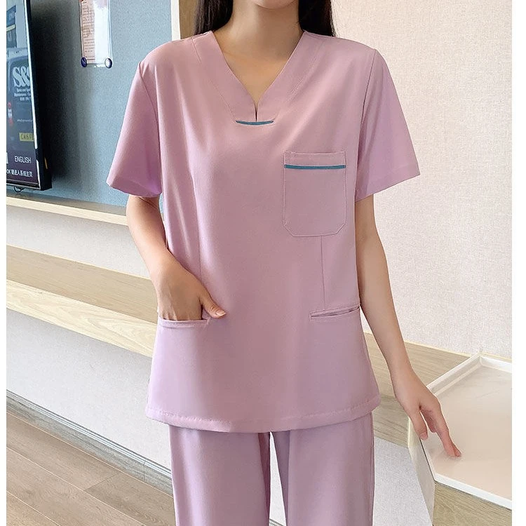 速干女士大码女款长袖高端手术美容院月子中心工作服医护服洗手服