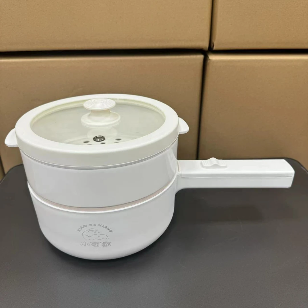 双层电煮锅带蒸笼带盖子【随机颜色】