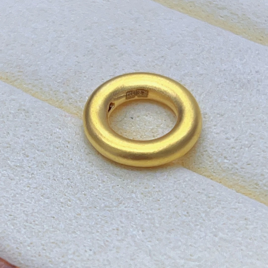 黄金足金999古法平安扣