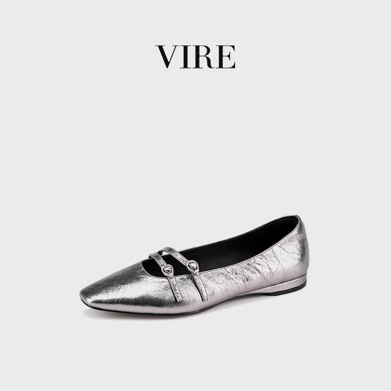 VIRE/991132新款简约百搭时尚法式尖头平底鞋女士浅口单鞋B