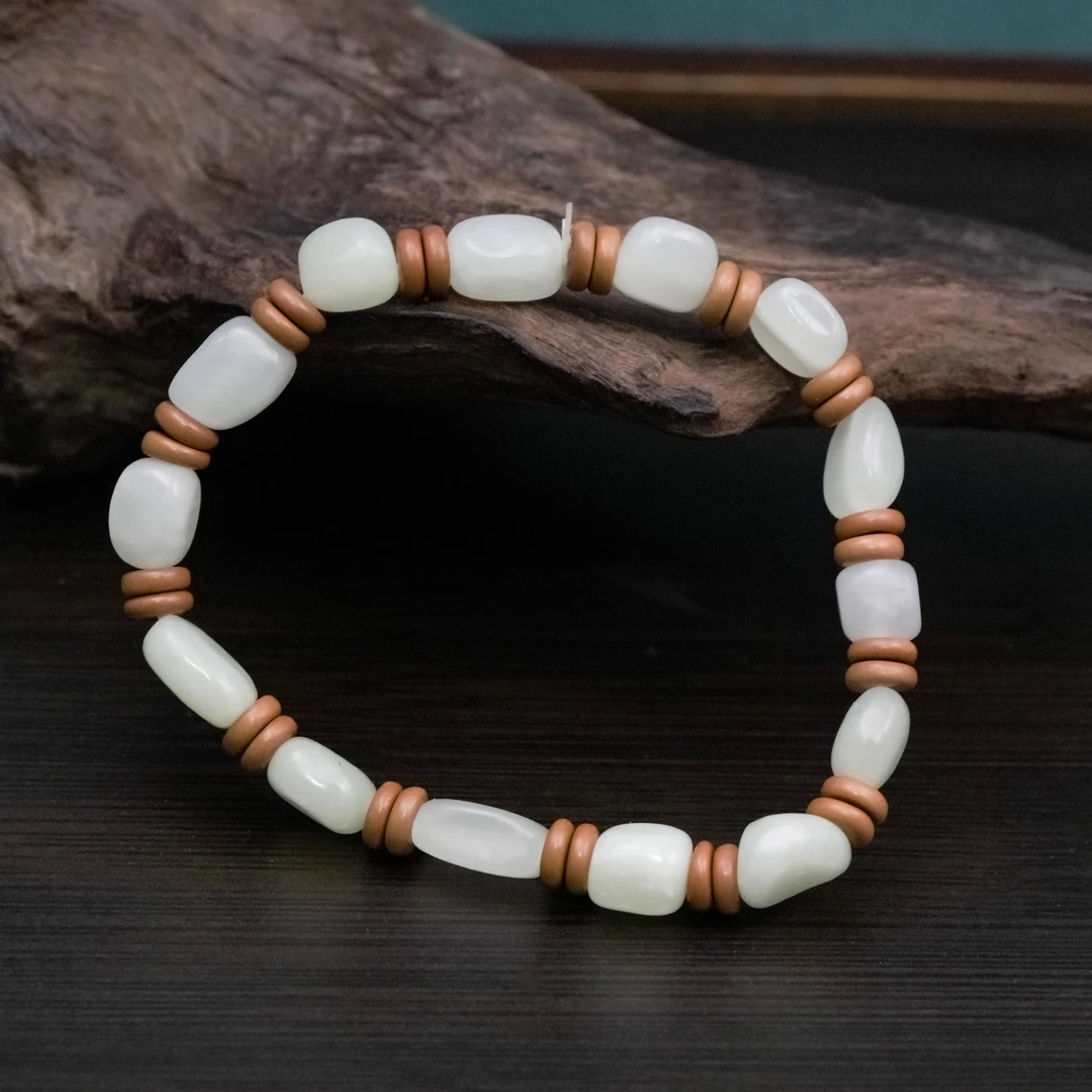 老王珠宝  和田玉 随型手串 多样性发一