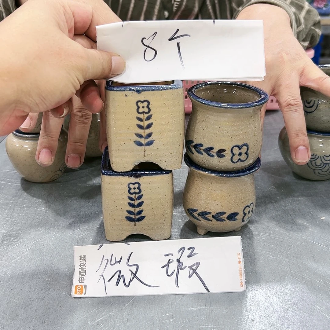 红陶高温陶瓷花盆