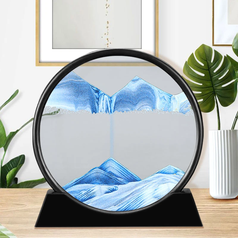 流沙画摆件解压沙漏酒柜电视柜办公桌面装饰品送朋友艺术创意礼物