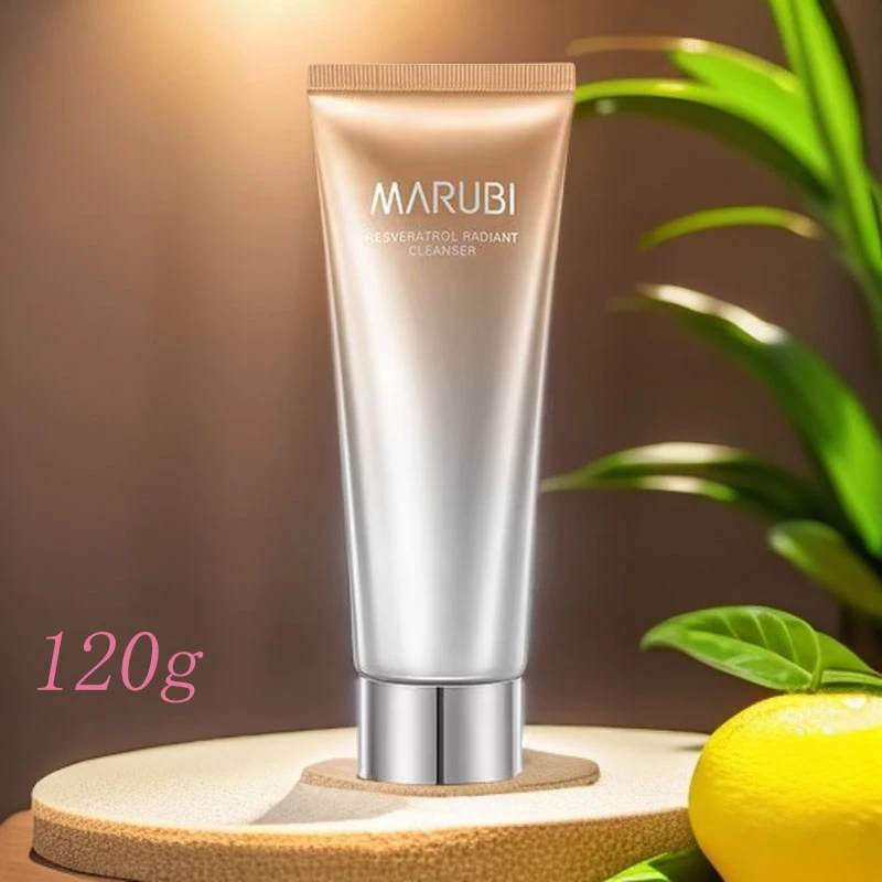 丸美白藜芦醇焕采洁面乳清洁保湿绵密泡沫不紧绷120g