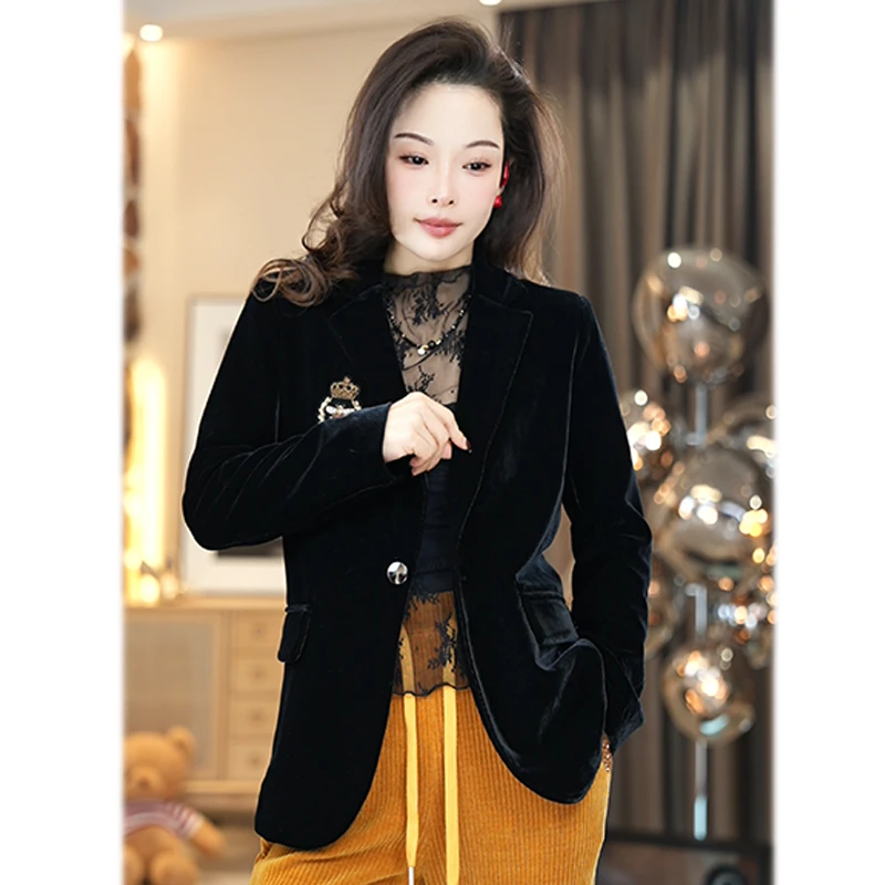 【红人上新】时尚新款名媛西装外套气质老钱风松弛感女装贵气