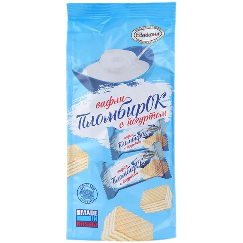 俄罗斯进口食品阿孔特酸奶威化奥利奥冰淇淋饼干休闲巧克力