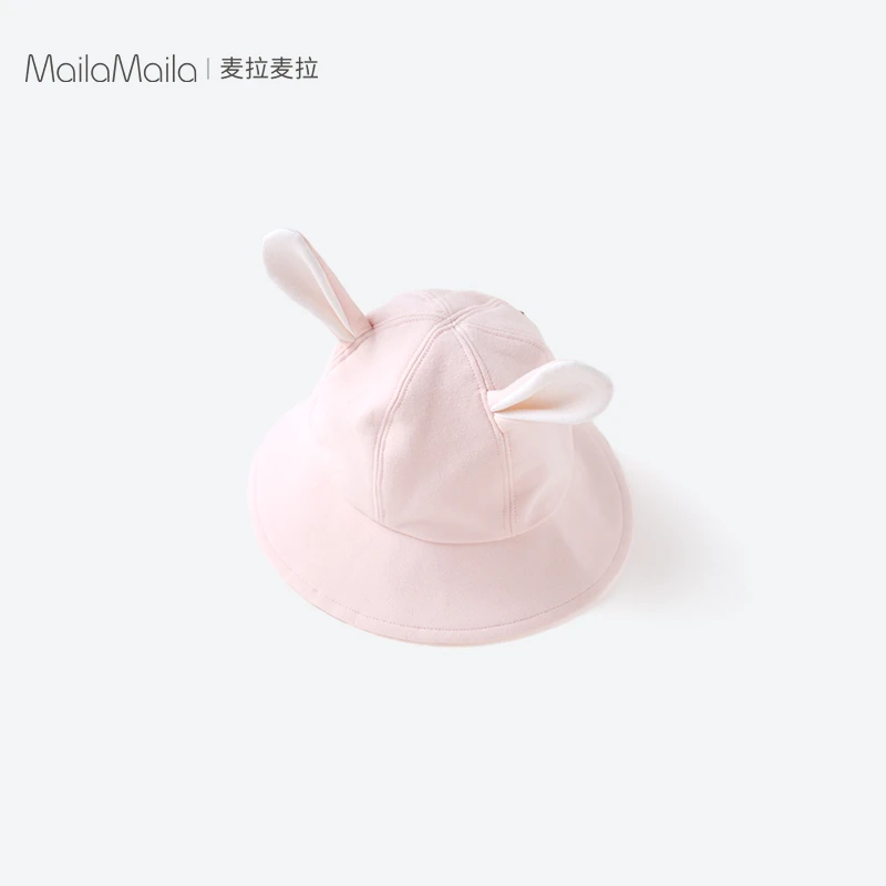 麦拉麦拉婴儿帽子春秋季渔夫帽男女宝宝遮阳帽棉可爱太阳帽盆帽