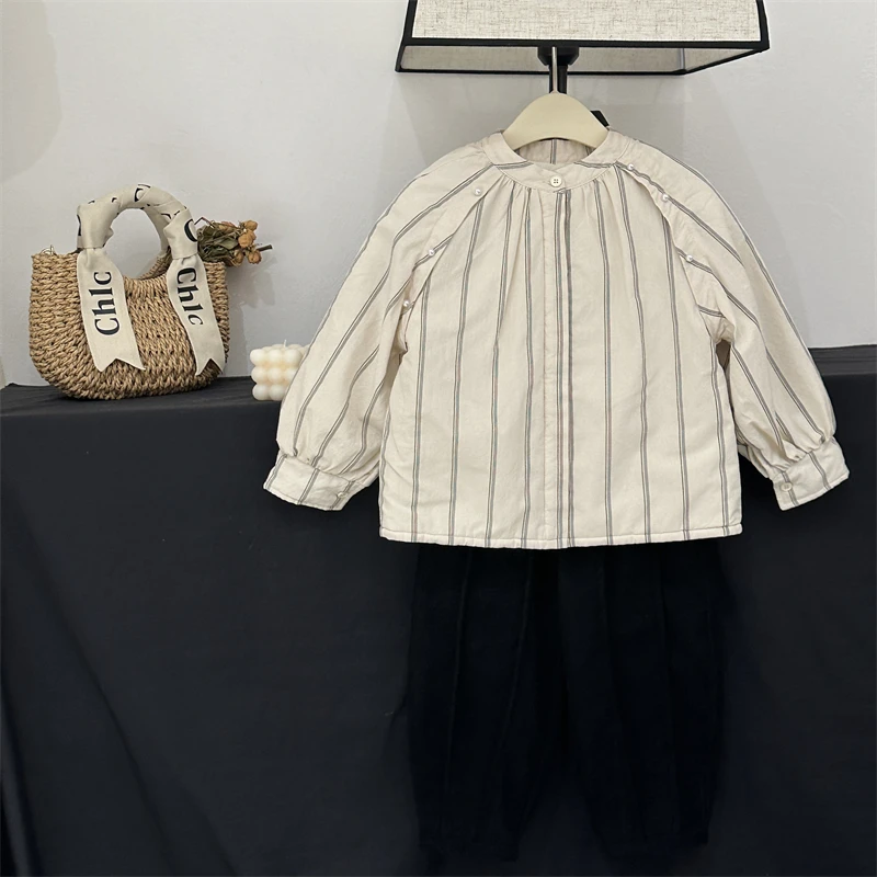 【现货】女童棉服秋冬款儿童加棉外套小女孩洋气棉衣宝宝冬装衣服