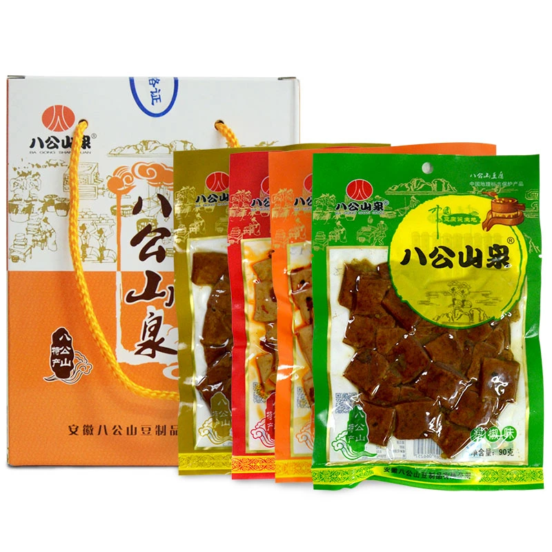八公山豆腐干礼盒450g玛瑙泉多口味茶干