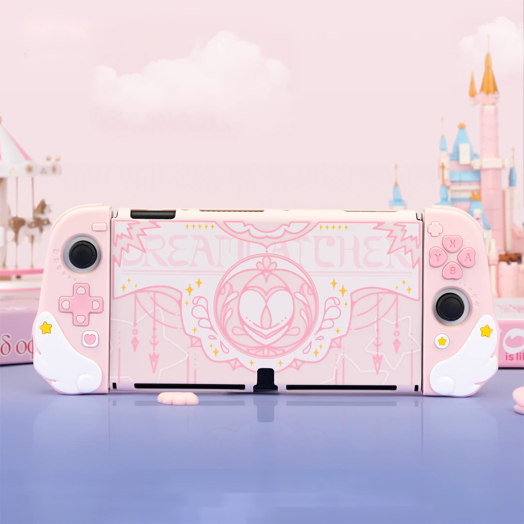 极想 任天堂switch oled保护壳星翼物语硬壳全包款分体式保护套