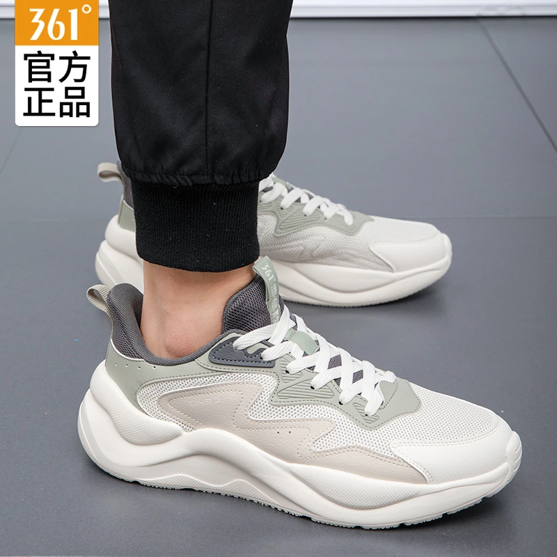 361男鞋运动鞋跑步鞋2025秋季新款网面休闲鞋时尚百搭慢跑鞋子