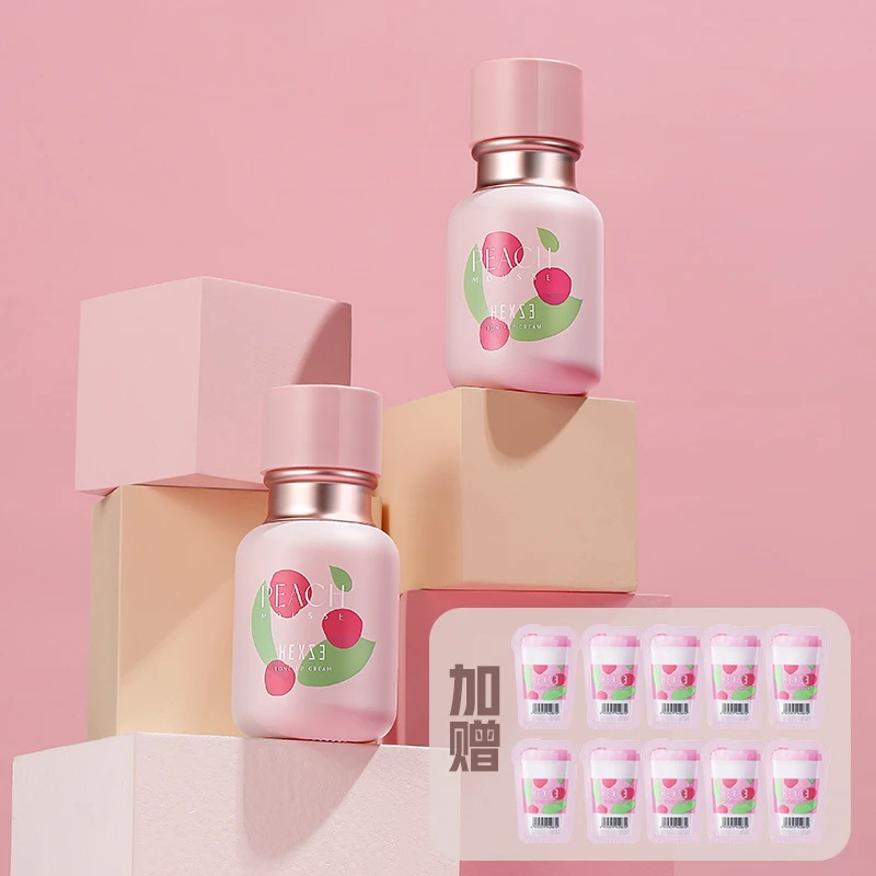 HEXZE/韩熙贞白桃素颜霜 水感沁润心动多效水光懒人霜
