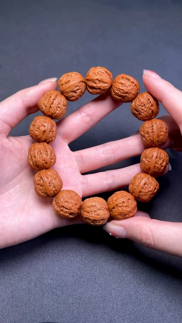 【闪购商品】文玩核桃手串桃心方肚文玩核桃手串18mm