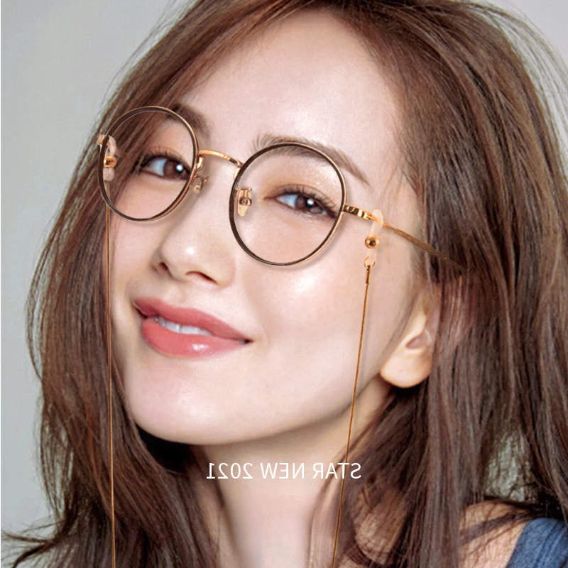 日本钛钢眼镜链男女挂脖潮款复古太阳眼睛墨镜链条口罩链眼镜链