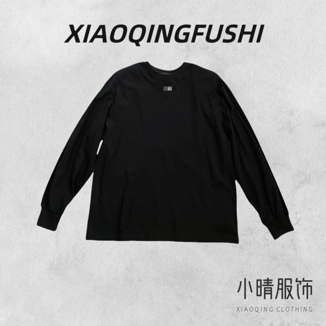 【QING】早秋NEW款穿搭 圆领休闲长袖上衣
