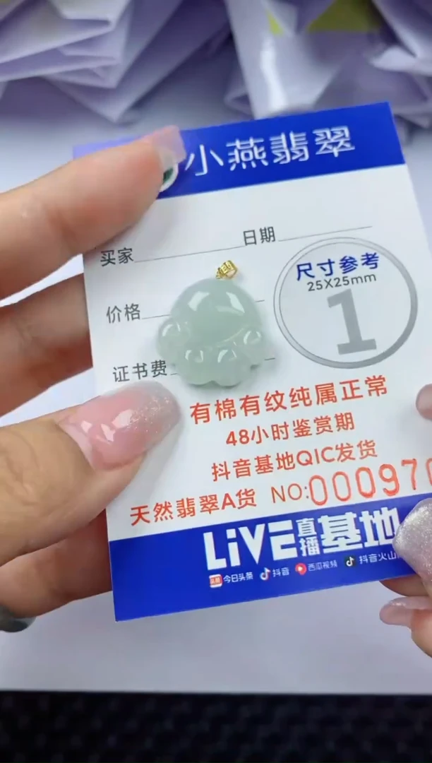 【闪购商品】翡翠颈饰18K金镶嵌多样式发货（发1）04