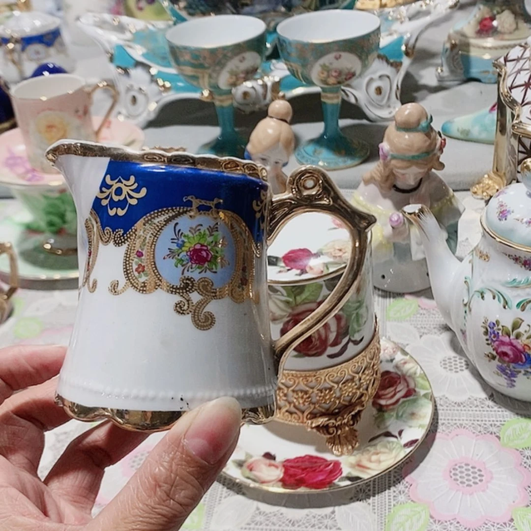 【闪购商品】陶瓷摆件老货奶杯微掉金