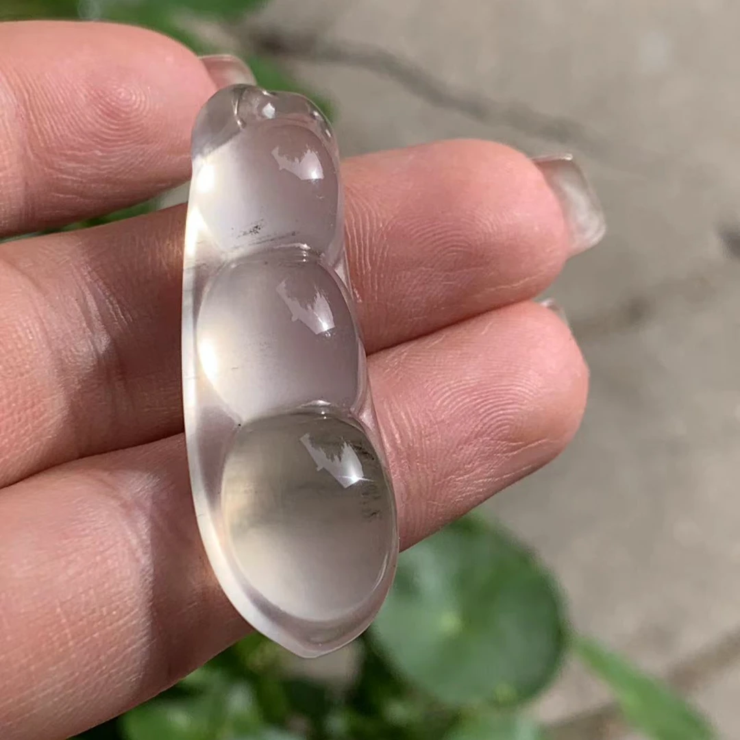 天然新疆金丝玉宝石光四季平安吊坠