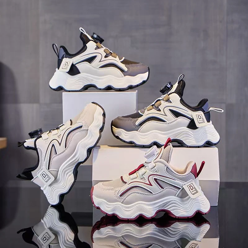 儿童春秋季皮面时尚缓震百搭运动鞋885码26-37