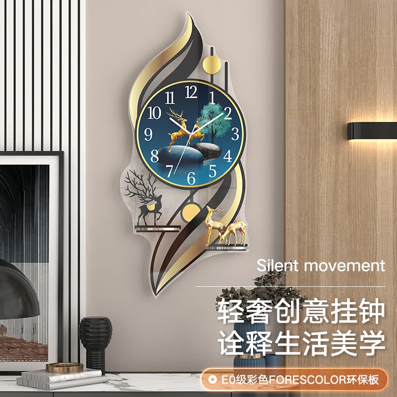 挂钟客厅挂钟2025年最新款家用时尚轻奢创意北欧简约时钟石英钟表
