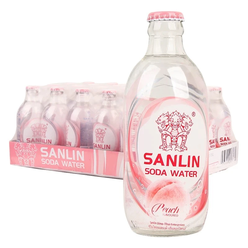 三麟气泡苏打水335ml网红24瓶整箱饮料批发苏打气泡水苏打水