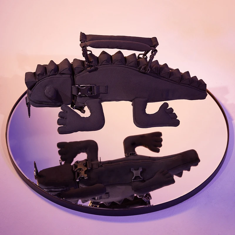 ANGEL CHEN 原创设计 蜥蜴背包明星同款包包蜥蜴包