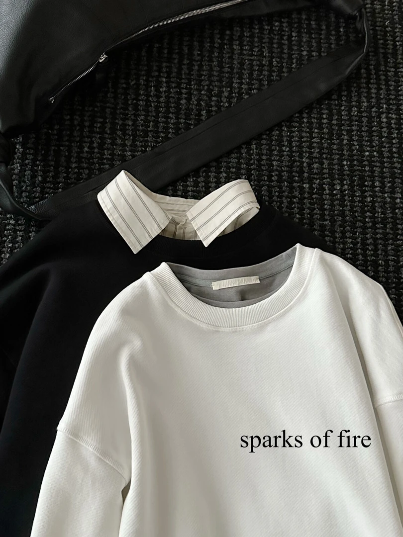 ShuiJING  达古棉  高克重高品质大版纯色套头卫衣