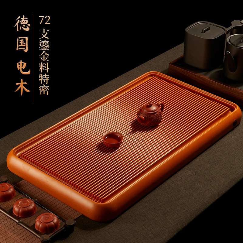 高档高端鎏金72支黄料电木茶盘功夫泡茶杯具家用办公室茶台托干泡