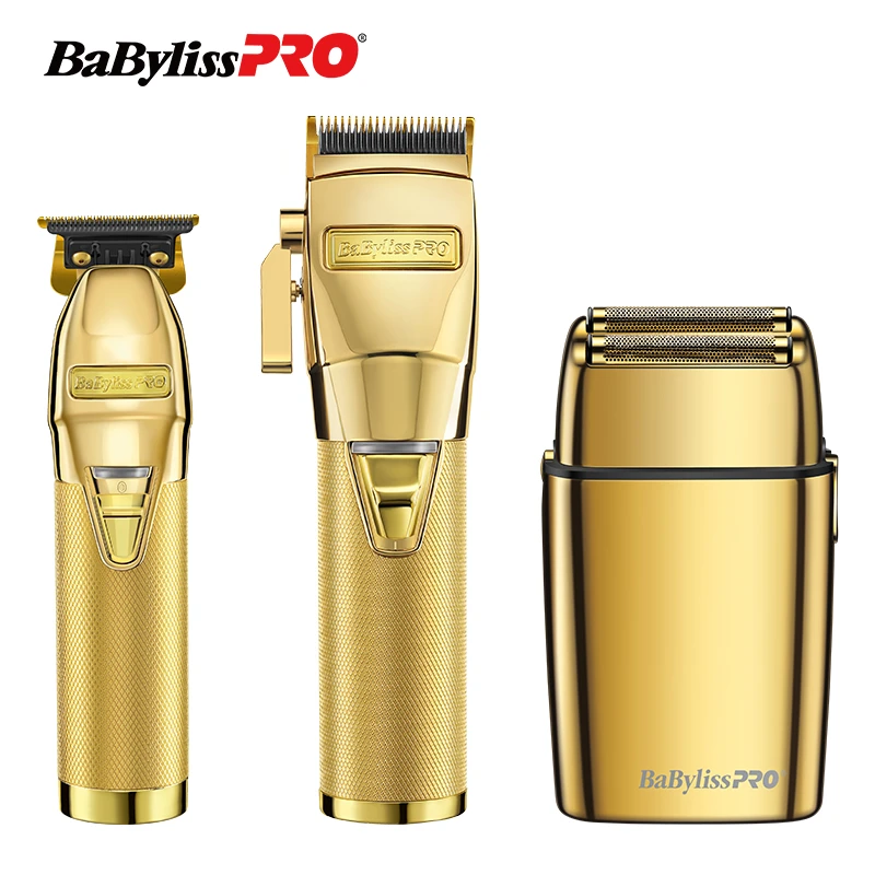 BABYLISS PRO芭比丽丝金色油头电推剪发廊专业渐变理发器剃头推子