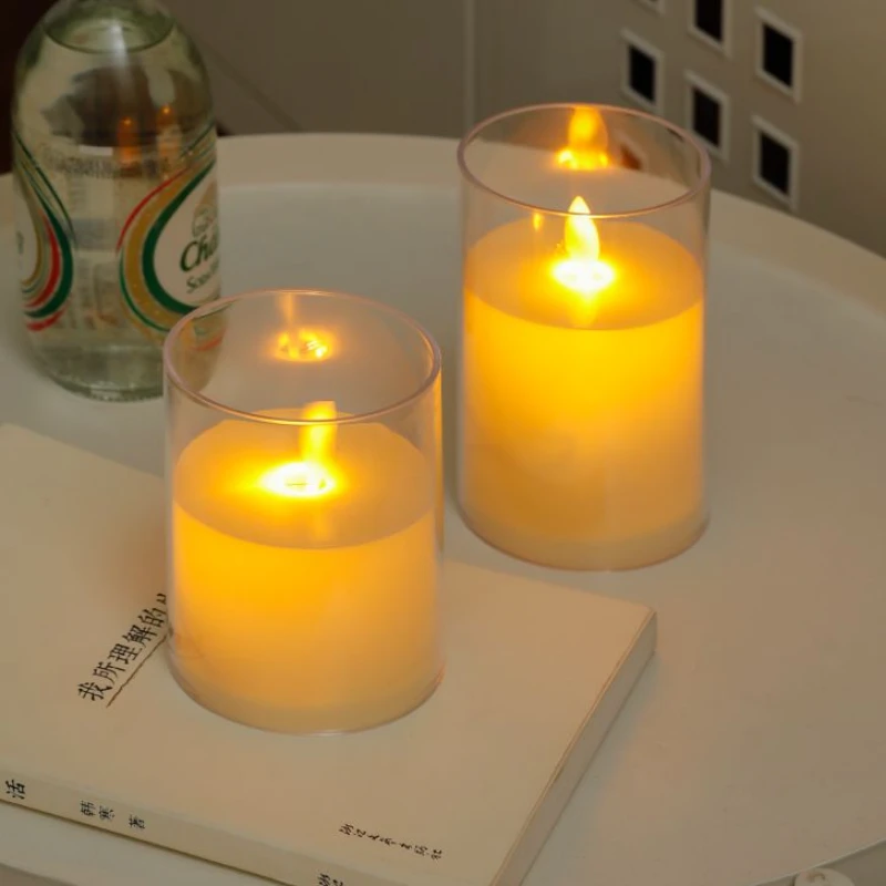 摇摆灯芯仿真蜡烛ins拍照装饰氛围灯led电子蜡烛灯卧室床头小夜灯