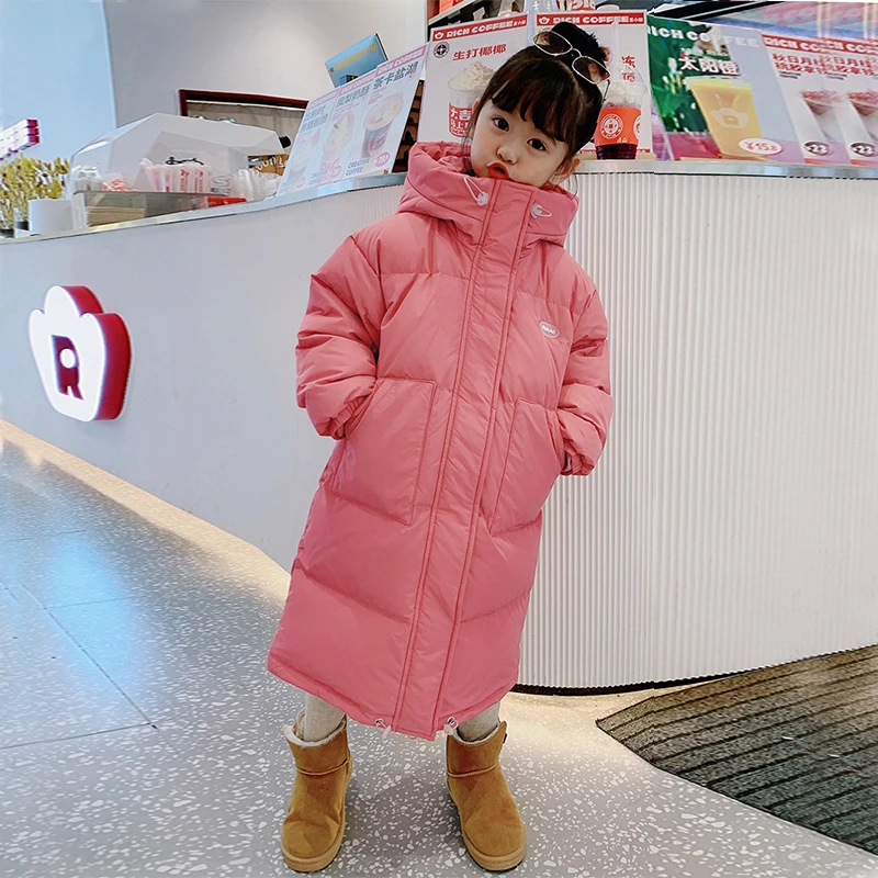 【反季】行走的棉被女童过膝加长款加厚棉服冬装棉袄外套童装棉衣