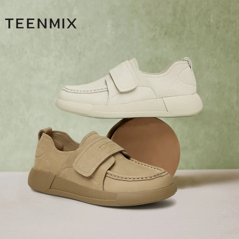 【面包乐福】天美意秋新款流光风商场同魔术贴低帮单鞋女鞋BK371CM4