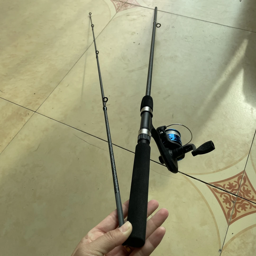 直柄纺车轮插拔两节路亚套装钓竿