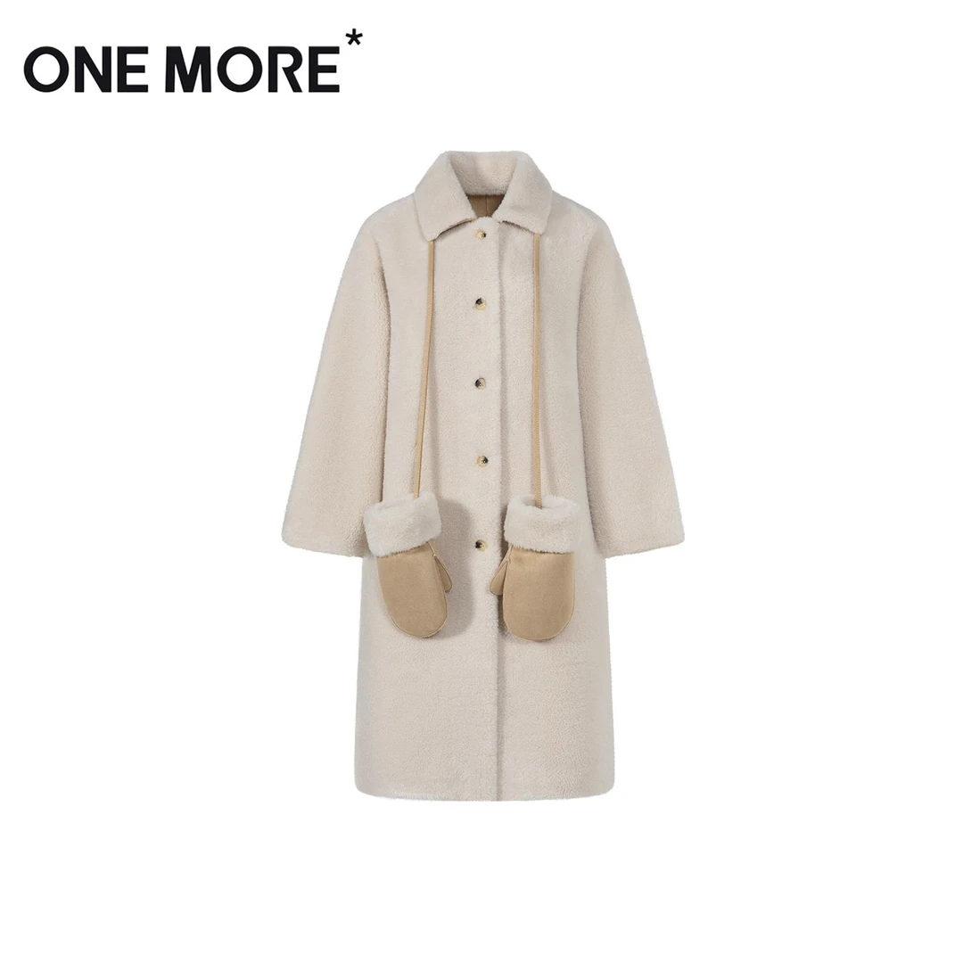ONE MORE*秋冬女装加厚长款品质女装大衣外套女秋冬款A1DA4474K46