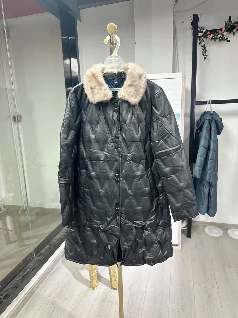 【JX219】新款黑色时尚羽绒服外套