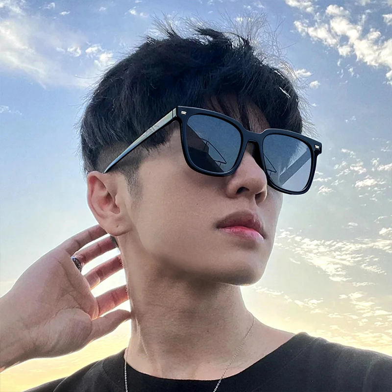 乐申gm墨镜女高级感ins防晒偏光大脸显瘦防紫外线太阳眼镜222805