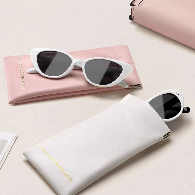 眼镜袋女式抗压便携自动闭合装墨镜的袋子眼睛盒太阳镜收纳包布袋