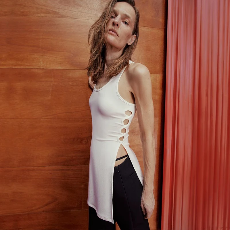 SHOWROOMPLUS 新款时尚高街小众设计感吊带背心无袖上衣女