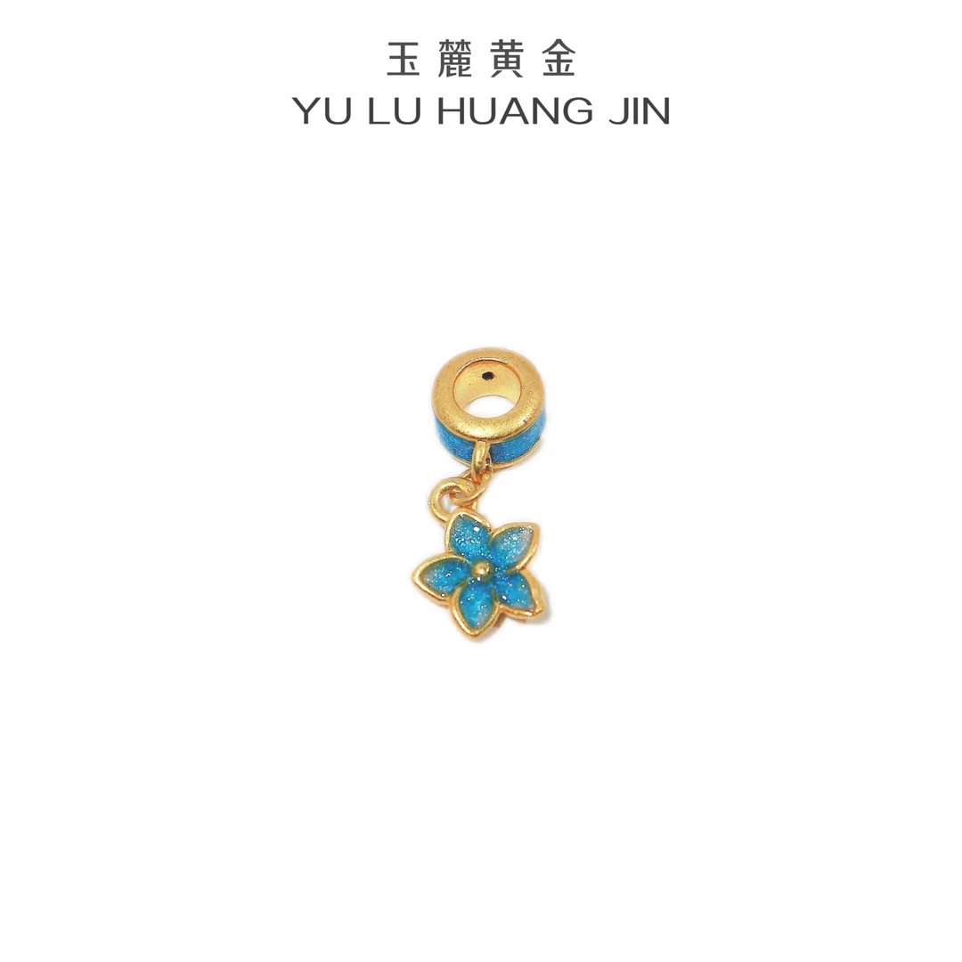 玉麓黄金 足金999爆款小杏运流苏