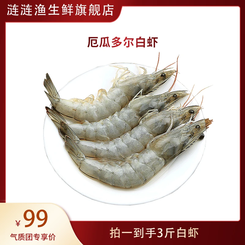 冷冻南美白虾 20-30规格 盐冻对虾 1.5kg/盒