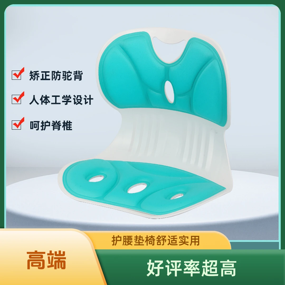 坐姿垫护腰坐姿椅成人儿童用一体矫正坐垫办公室座椅靠垫久坐神器