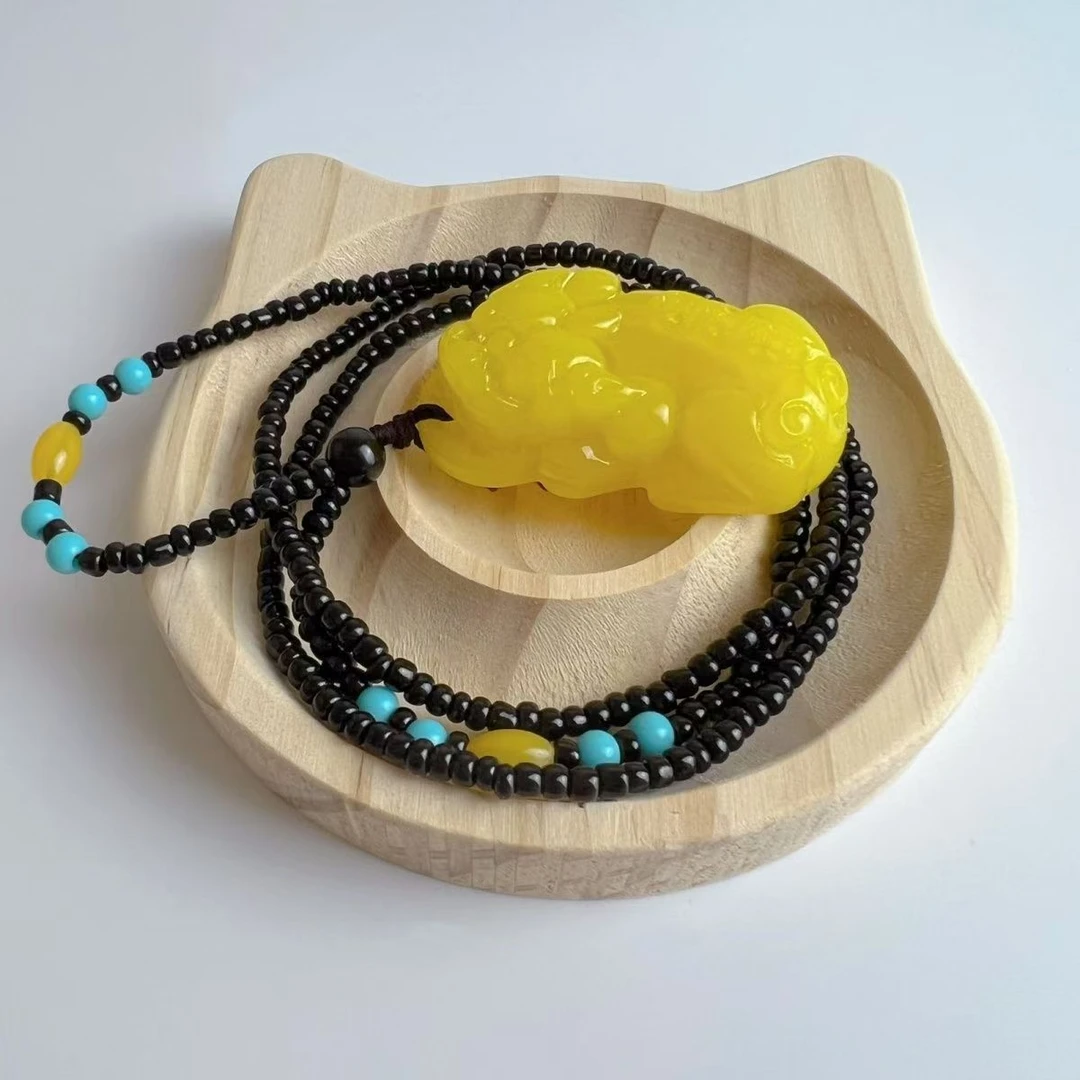 【设计师款】时尚精美黄貔貅饰品摆件饰品