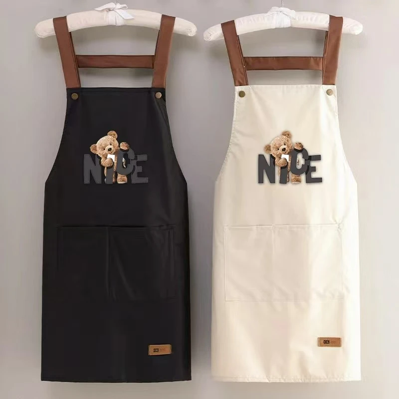 】无袖可爱网红洋气时尚防水防油家用防油围裙