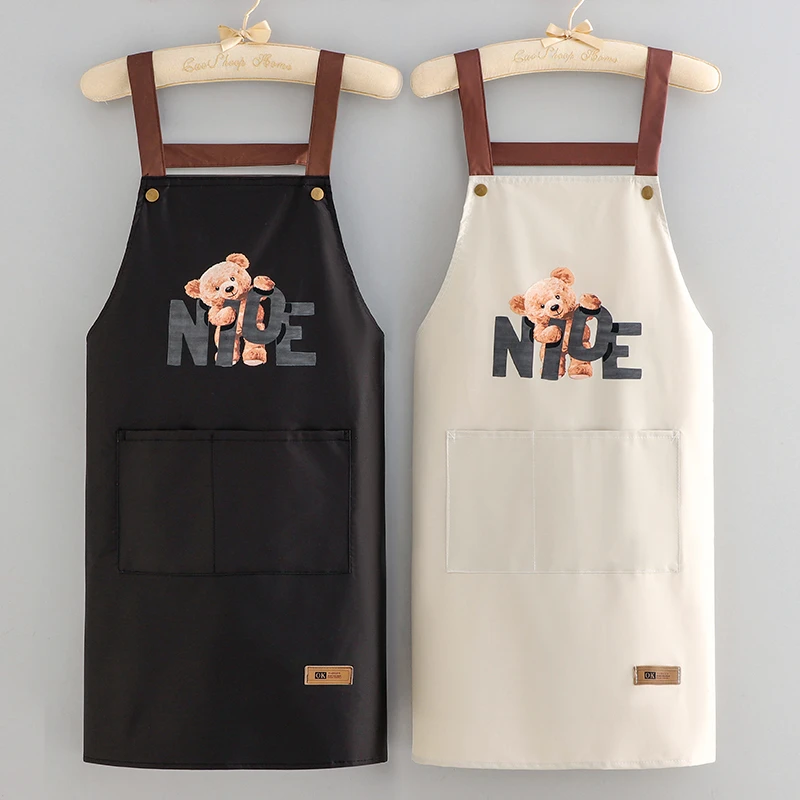 无袖可爱网红洋气时尚防水防油家用防油围裙