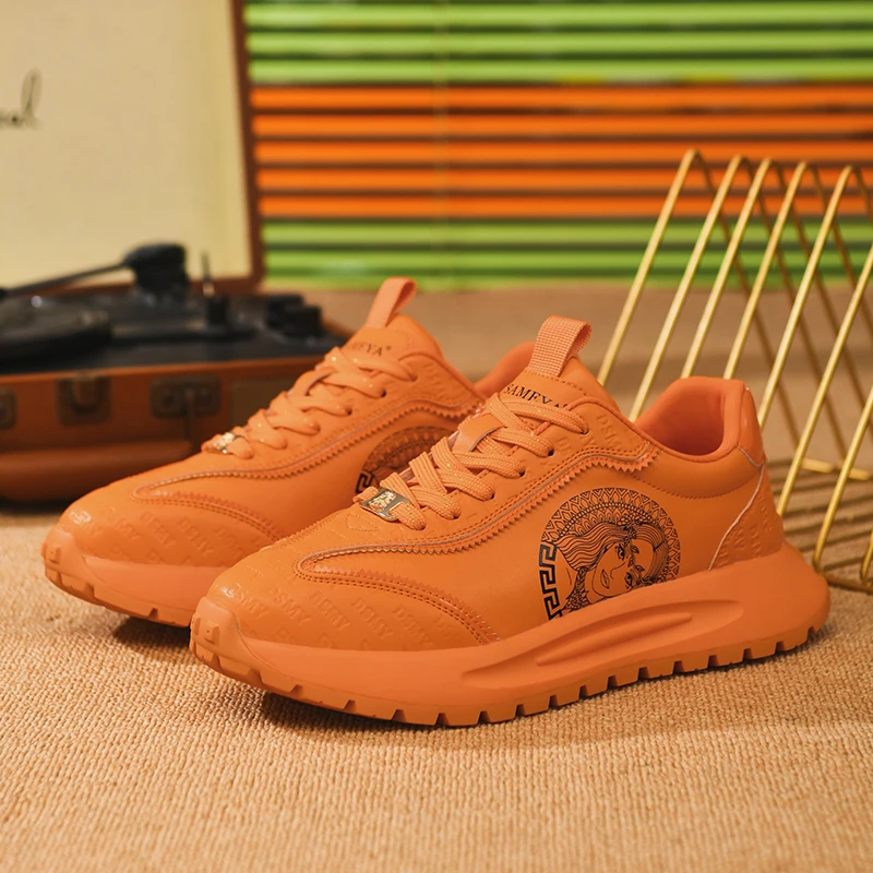 杜莎米娅 轻奢休闲鞋秋冬新款低帮厚底休闲 运动鞋阿甘鞋潮鞋