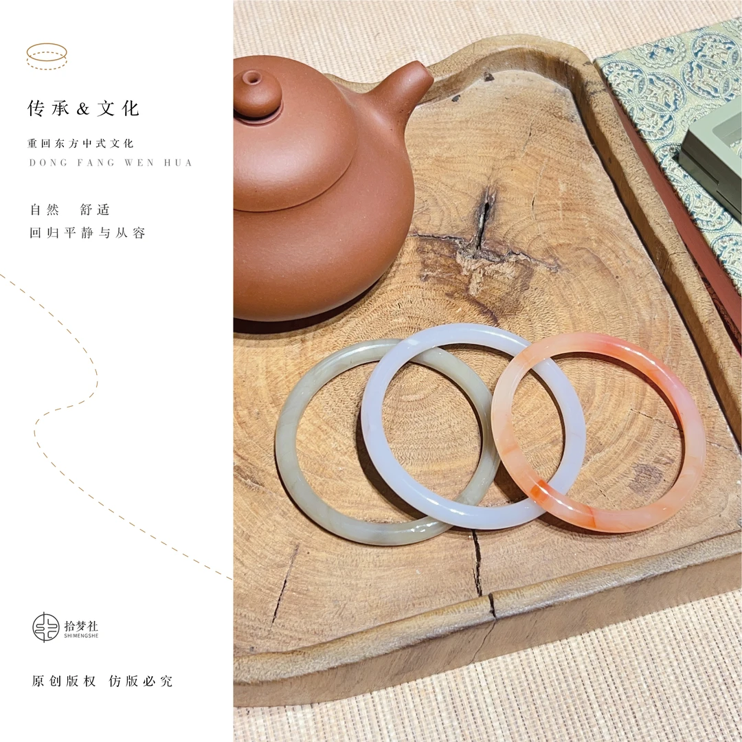 非金属莫桑石手链 拾梦社定制新中式搭配时尚简约百搭气质手镯