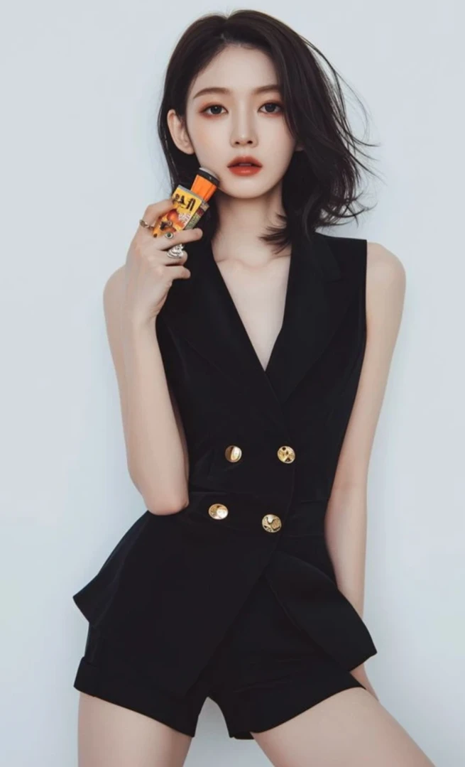 夏装搭配一整套干练气质女装高端职业小香风黑色西装马甲短裤套装