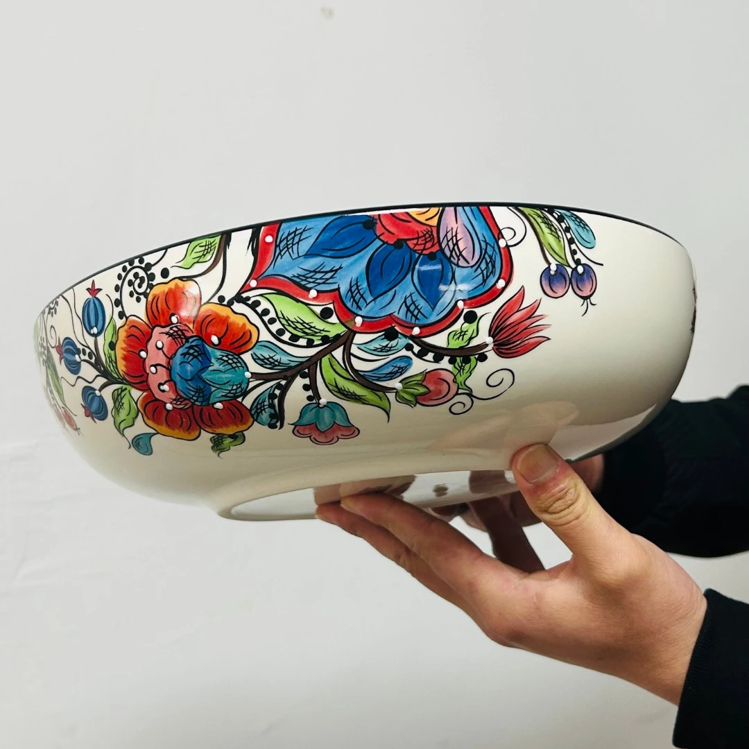 12英寸酸菜鱼盆大汤碗家用釉下彩陶瓷大号菜碗